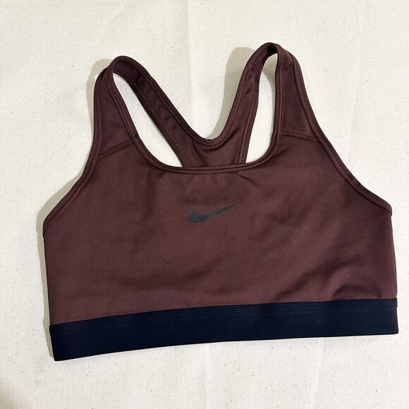 Nike Size Small Women's Classic Logo Dri-fit Sports Yoga Bra Cooper - Picture 1 of 7
